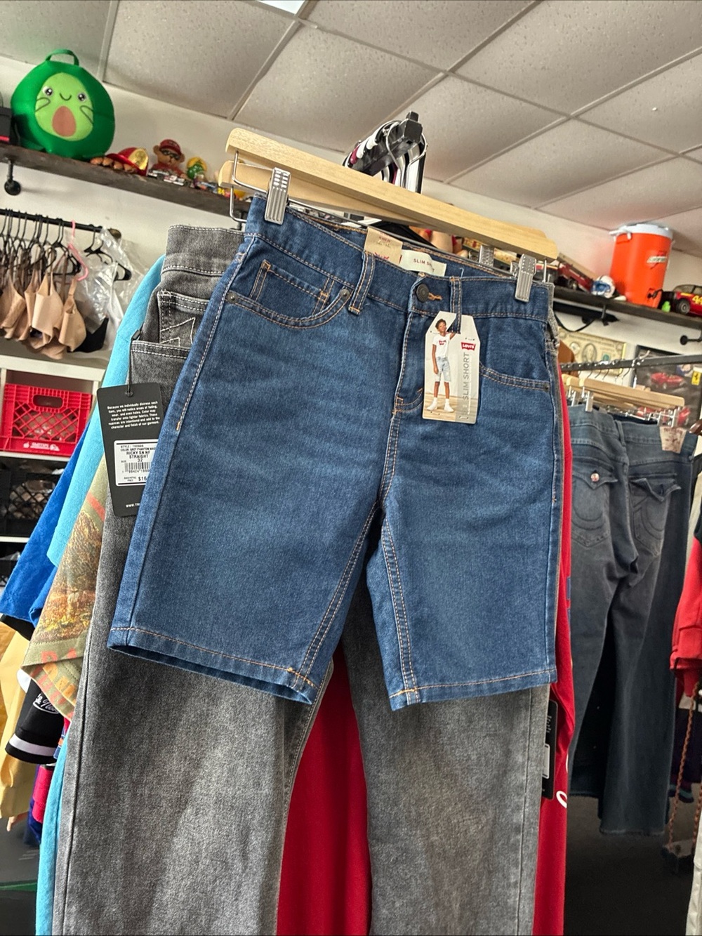 Boys Levi’s Classic Blue Denim Shorts 511 Denim Slim New sZ 10